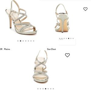 Gold sparkly formal heel